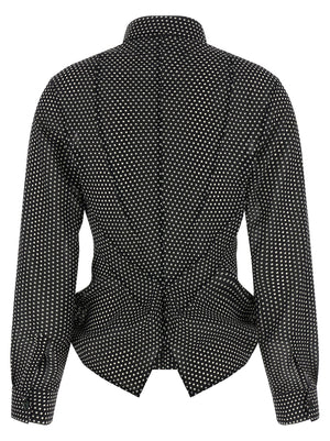 Junya Watanabe Grüne Polyester-Bluse