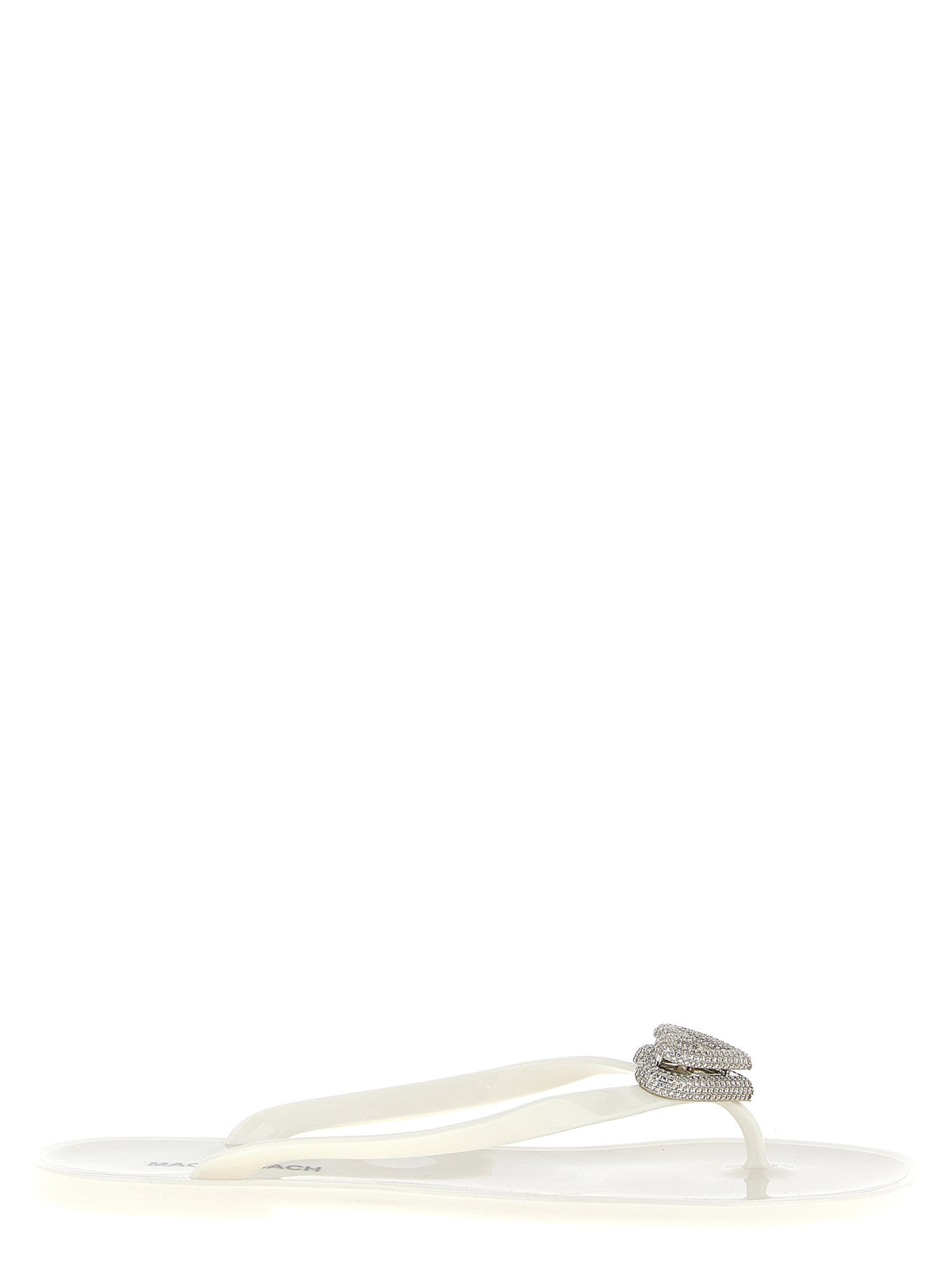 MACH & MACH Weiße PVC-Slipper