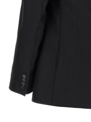 Saint Laurent Schwarzer Wollblazer