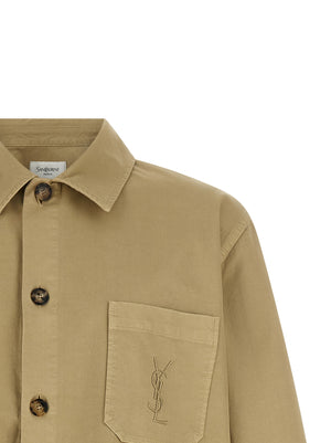 Saint Laurent Beige Cotton Blouse