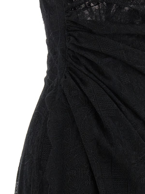 Ermanno Scervino Schwarzes Maxikleid aus Polyester
