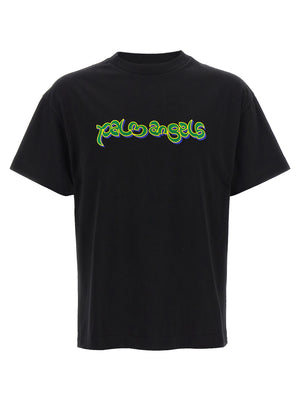 Palm Angels Schwarzes Baumwoll-T-Shirt