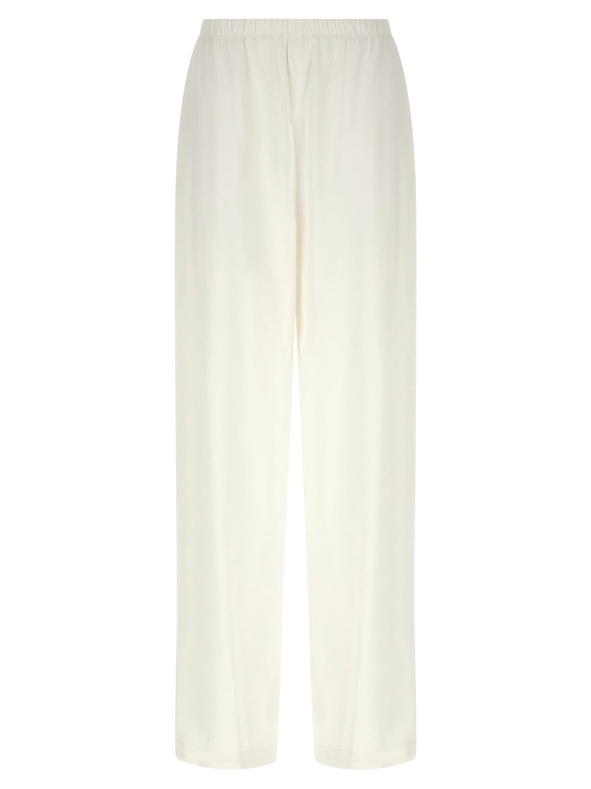 Max Mara Weiße Leinen-Freizeithose