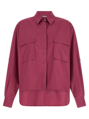 Max Mara Fuchsia Baumwollbluse