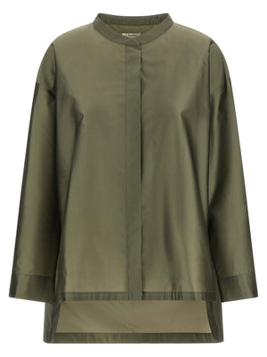 'S Max Mara Grüne Polyester-Bluse