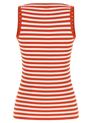 Max Mara Ärmelloses T-Shirt aus Viskose in Multicolor
