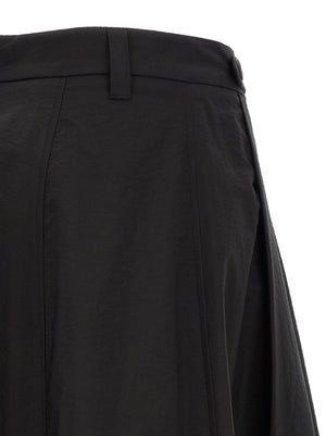 Brunello Cucinelli Schwarzer Baumwoll-Midirock