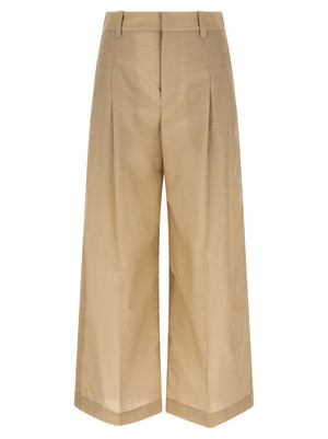 Brunello Cucinelli Beige Cotton Casual Pants