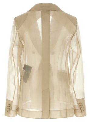 Max Mara Beige Seidenblazer