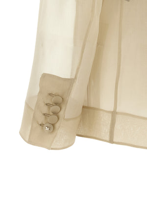 Max Mara Beige Seidenblazer