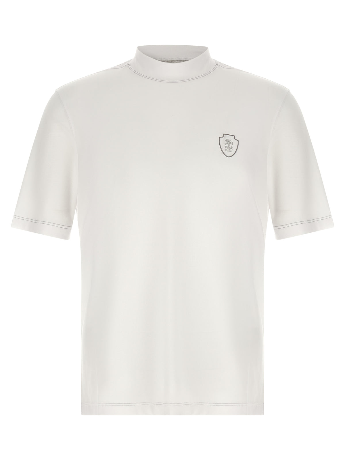 Brunello Cucinelli T-Shirt aus weißem Polyamid