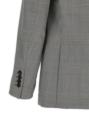 Brunello Cucinelli Grauer Blazer aus reiner Schurwolle