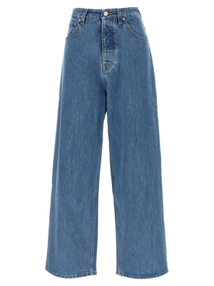 Vetements Blaue Baumwolljeans im Relaxed Fit