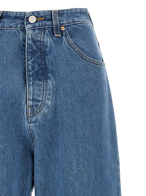 Vetements Blaue Baumwolljeans im Relaxed Fit
