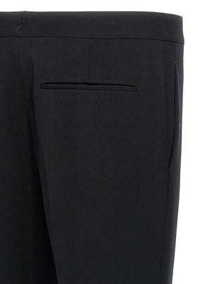 Saint Laurent Schwarze Wollhose