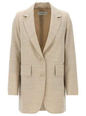 Max Mara Mantel aus reiner Schurwolle in Beige