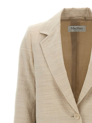 Max Mara Mantel aus reiner Schurwolle in Beige