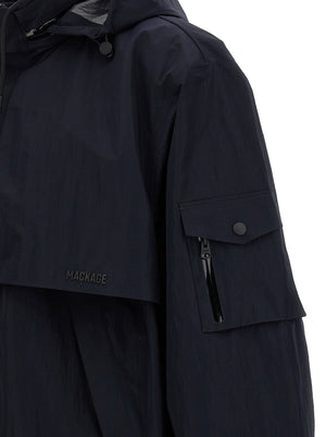 Mackage Blaue Shell-Jacke aus Polyamid