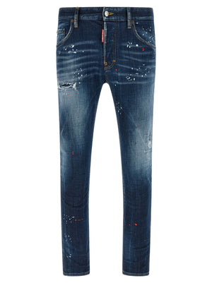 Dsquared² Blaue Baumwolljeans Denim