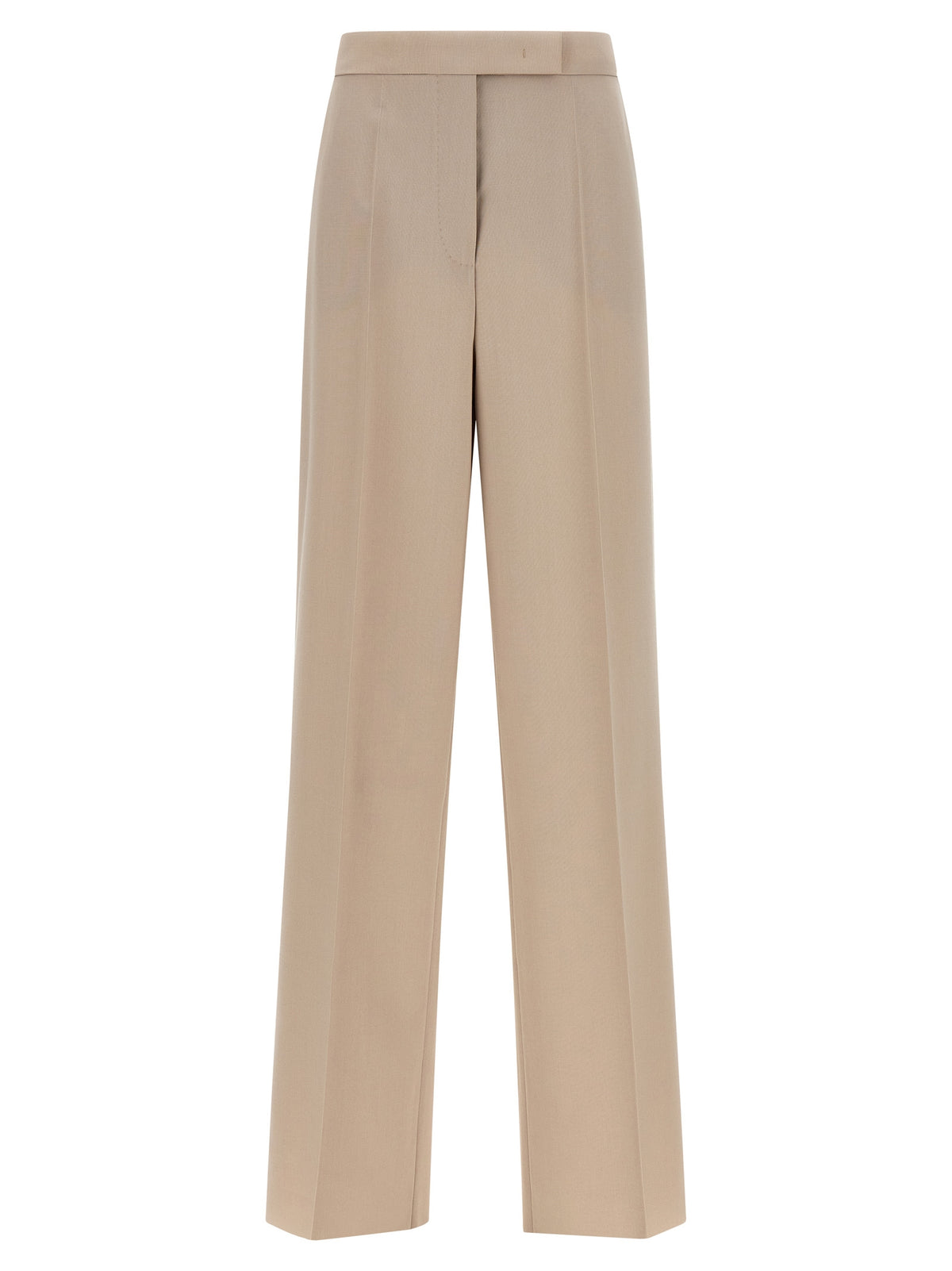 Max Mara Beige Virgin Wool Anzughose