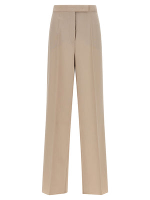 Max Mara Beige Virgin Wool Anzughose