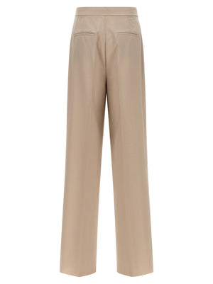 Max Mara Beige Virgin Wool Anzughose