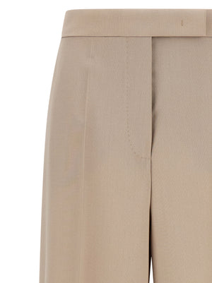 Max Mara Beige Virgin Wool Anzughose
