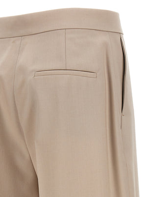 Max Mara Beige Virgin Wool Anzughose