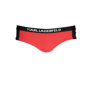 Karl Lagerfeld Rote Elastan-Badebekleidung