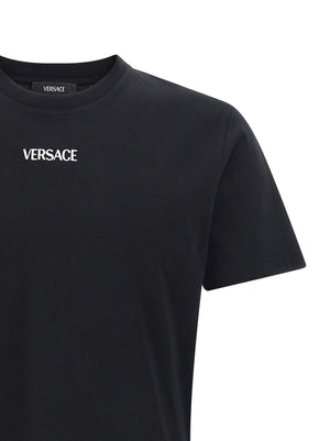Versace Schwarzes Baumwoll-T-Shirt
