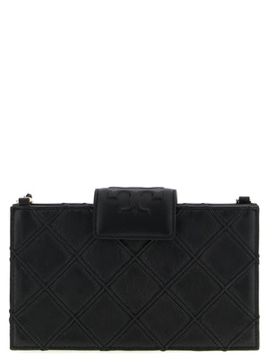 Tory Burch Schwarzer Kartenhalter aus Lammleder