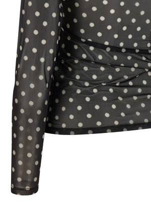 Ganni Schwarzer Polyester-Sweatshirt
