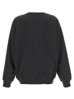 Ganni Schwarzer Bio-Baumwoll-Sweater