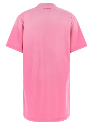 Courrèges Kurzes Kleid aus mehrfarbiger Baumwolle