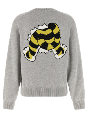 Kenzo Grauer Wollcardigan