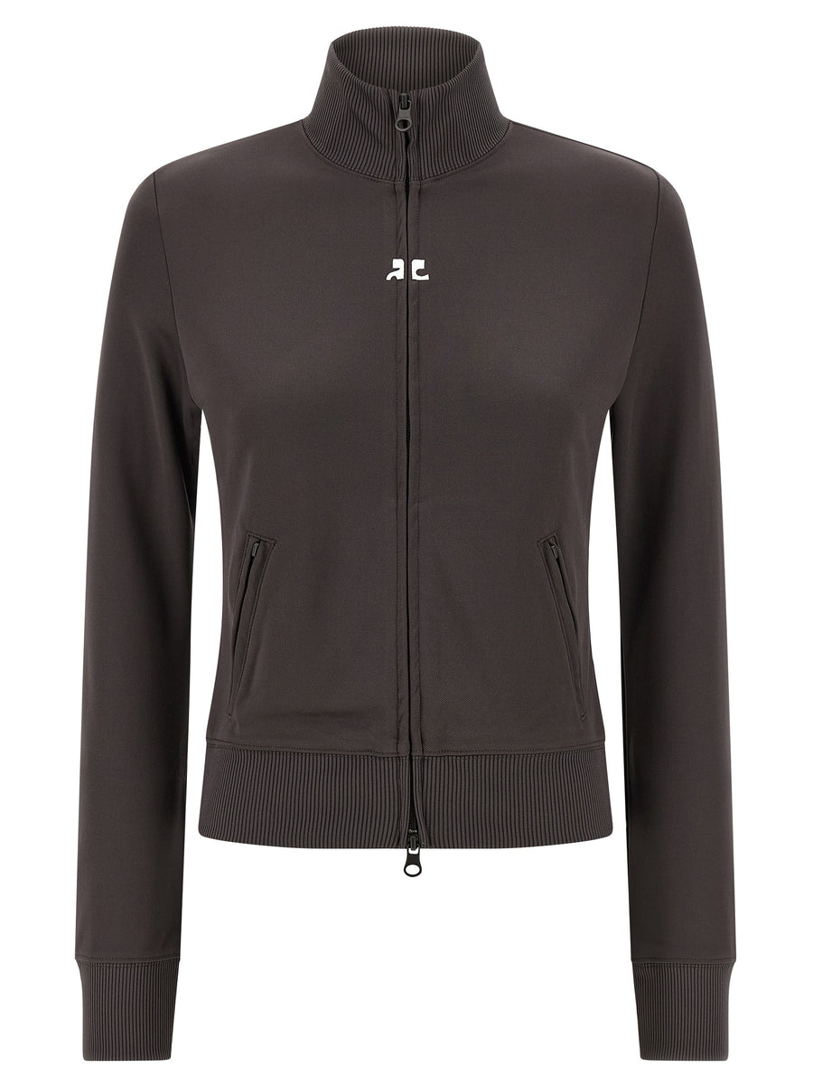 Courrèges Graues Polyester-Sweatshirt
