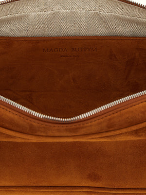 Magda Butrym Braunes Kalbsleder Damen Crossbody Tasche