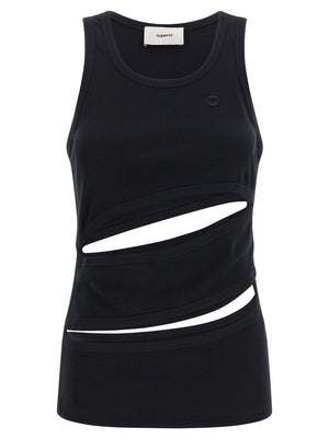 Coperni Schwarzes Bio-Baumwoll-Tanktop