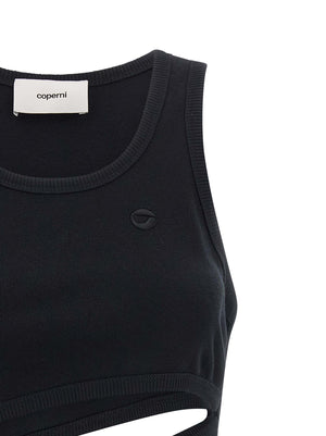 Coperni Schwarzes Bio-Baumwoll-Tanktop