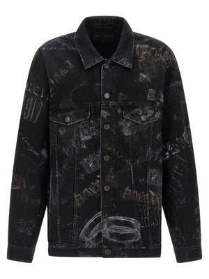 Balenciaga Schwarze Baumwoll-Denimjacke