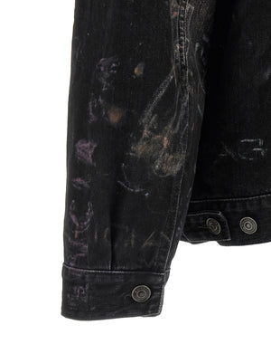 Balenciaga Schwarze Baumwoll-Denimjacke
