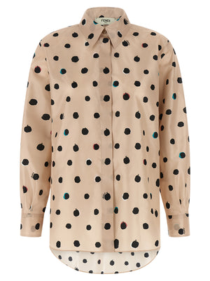 Fendi Mehrfarbige Seidenbluse