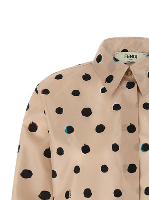 Fendi Mehrfarbige Seidenbluse