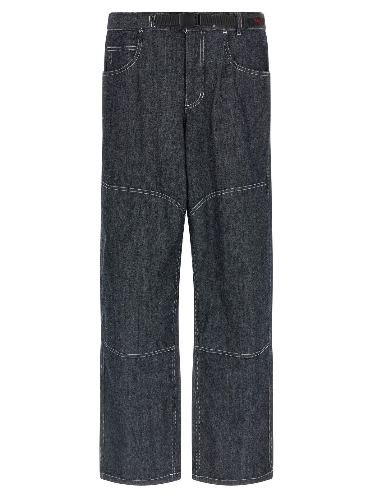 Gramicci Blaue Jeans aus Baumwolle im geraden Schnitt