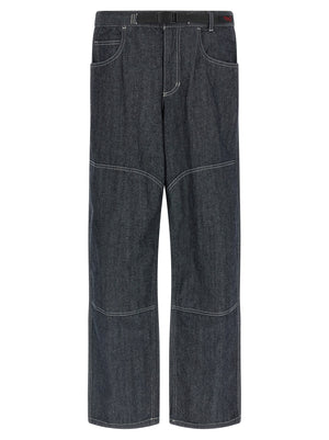 Gramicci Blaue Jeans aus Baumwolle im geraden Schnitt