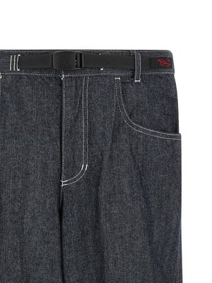 Gramicci Blaue Jeans aus Baumwolle im geraden Schnitt