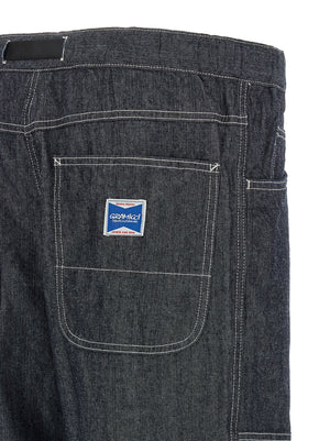 Gramicci Blaue Jeans aus Baumwolle im geraden Schnitt