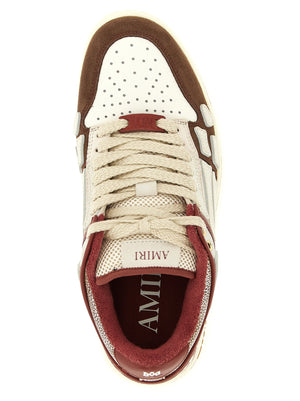 Amiri Mehrfarbige Low-Top-Sneaker aus Rindsleder