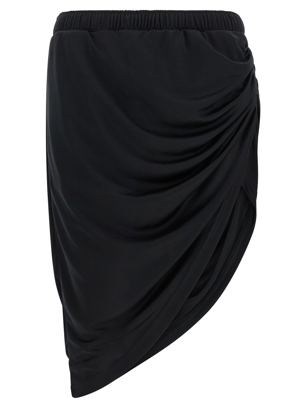 Courrèges Schwarzer Polyester-Maxirock