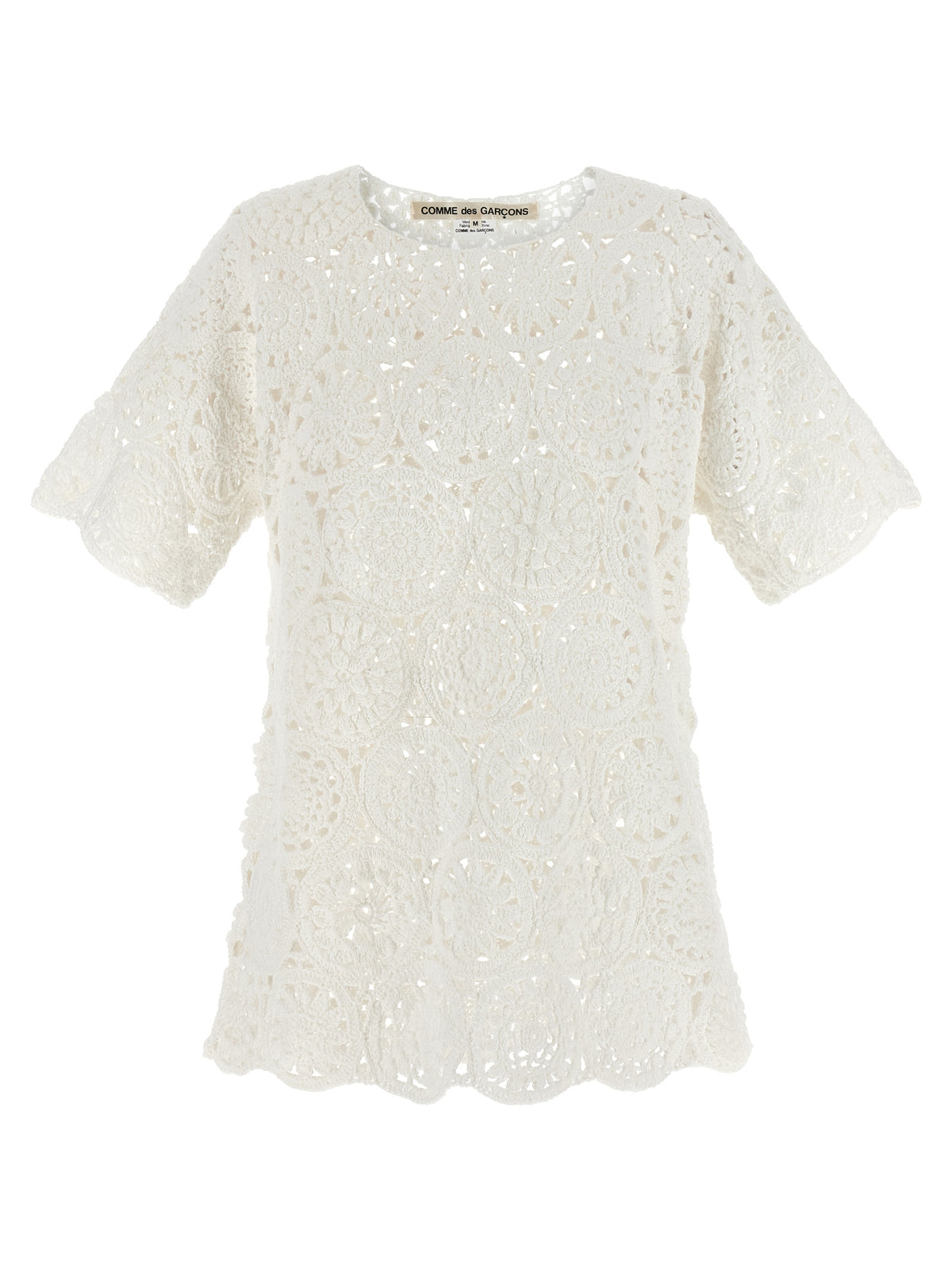 Comme Des Garçons Weißes Baumwoll-T-Shirt